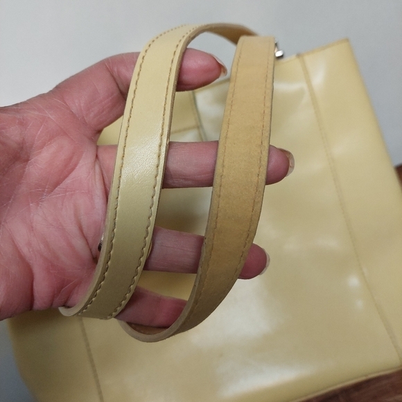 90s Mondani New York Citrus-coloured Tote Shoulder Bag - Picture 4 of 14
